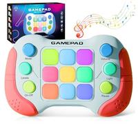 Kids Handheld Games, Upgraded Flashing Quick Press Games Pro for Kids, Speed Push Light Up Fidget Game, Educational Handheld Console Gamepad Toy for Boys, Girls Gifts