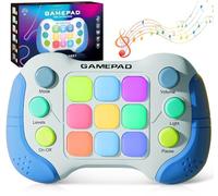 Kids Handheld Games, Upgraded Flashing Quick Press Games Pro for Kids, Speed Push Light Up Fidget Game, Educational Handheld Console Gamepad Toy for Boys, Girls Boys
