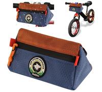 Kids Handle Bar Bag Triangle Bicycle Handlebar Bag Cycling Accessories Bicycle Front Basket Pack for Brompton Folding Bikes (Purple)