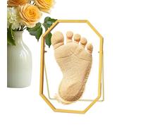 Kids Handprint Frame | Artistic Home Decor Metal DIY Craft,Hand and Footprint Keepsake Frame | for Dorm Office Apartment Bedroom Living Room