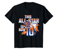 Kids Happy 10th Birthday Basketball Party 10 Year Old B'day Boy T-Shirt