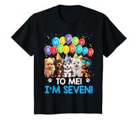 Kids Happy Birthday to me i'm 7 years old puppy dog party theme T-Shirt