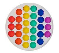 Kids Happy House Push Pop bubble fidget sensory toy perfect for autism and stress relief (Round, Multicoloured)