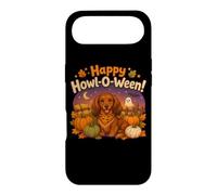 Kids Happy Howl-O-Ween Halloween Red Long Haired Dachshund Case for iPhone Air