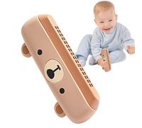 Kids Harmonica - Beginner Organ with 16 Hole C Key Durable Musical Instrument Toy Cute Red Enamel Coated Harmonica Musical Study Toy