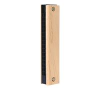 Kids Harmonica - Wood ABS 5.12x0.79x1.18 Inches 16 Hole Double Row Musical Instrument | Beginner Harmonica For Kids | Portable Wind Music Toy | Educational Sound Training Tool For Learning Rhythm Prac