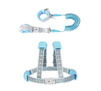 Kids Harness with Lead and Anti-Lost Wrist Link - 2-in-1 Safety Leash for with Lock, Reflective Walking Harness for and Girls, Escape Proof Safe Control