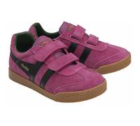 Kids Harrier Strap Leather Touch 'n' Close Trainers fuchsia/black