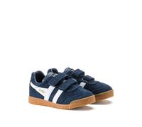 Kids Harrier Strap Suede Touch 'n' Close Trainers Navy Blue