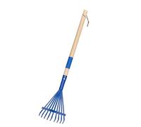 Kids Harrow Heavy Duty Harrow for Leaves Child Size Gardening Tools for Boys Girls Gifts Age 3 Years Old Detachable Handle