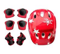 Kids Hat and Pads Set | Knee Elbow Pads Wrist Guards Protective Gear for Bike Skateboard | Shock Resistant Skating Knee , Adjustable Hat Protection Gear Set for Street Dance