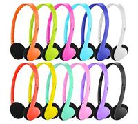 Kids Headphones Bulk for Classroom School 12 Pack Multi Colored,Class Set Headsets for Students School Classroom Boys Girls Children Toddler Baby Teens and Adults(12 Colors)