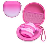 Kids Headphones Case Compatible with Candy Bila/Voopwink/iClever BTH12 HS19 BTH20 BTH26/JoySpark/MIDOLA/ADOOPE/acer/EarFun/JLab/eKids Spiderman/IMYB Kid Headphone, Gradient Deep Pink (Case Only)