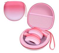 Kids Headphones Case Compatible with Candy Bila/Voopwink/iClever BTH12 HS19 BTH20 BTH26/JoySpark/MIDOLA/ADOOPE/acer/EarFun/JLab/eKids Spiderman/IMYB Kid Headphone, Gradient Pink (Case Only)