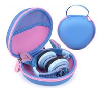 Kids Headphones Case Compatible with eKids Disney Stitch/JoySpark/VibeTune/EarFun Headphones (Box Only) (Blue-Purple)