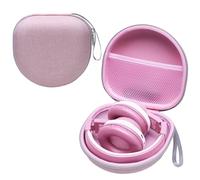 Kids Headphones Case Compatible with iClever BTH12 / HS19 / BTH26 / JoySpark-T5 / Candy Bila BH03 / EarFun/IMYB/MIDOLA MD-B01 / noot Products Foldable Kids Headphones, Pink (Case Only)