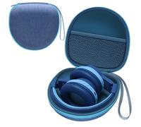 Kids Headphones Case Compatible with iClever HS19 BTH12 BTH22 BTH20, Candy Bila BH03, JoySpark-T5, MIDOLA MD-B01, EarFun, IMYB, Noot Products,JBL,JLab,eKids Kids Headphones,Blue+Blue Edge(Case Only)