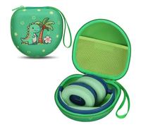 Kids Headphones Case for Candy Bila, iClever, JBL, JoySpark, acer, MIDOLA, EarFun, IMYB, noot Products Kids Headphones, Dinosaur Print - Green (Case Only)