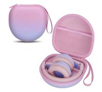Kids Headphones Case for Candy Bila, iClever, JBL, JoySpark, acer, MIDOLA, EarFun, IMYB, noot Products Kids Headphones, Gradient Pink (Case Only)