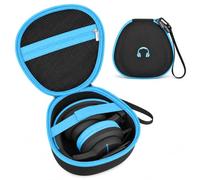 Kids Headphones Case for iClever for EarFun Bluetooth Headphone (BlackBlue) | Protective Case With Cable Pocket and Handle for Foldable Kids Headphones for Home and Travel, Box Only