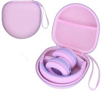Kids Headphones Case for JBL Junior 320/320BT, iClever BTH12/HS19/BTH22/BTH20/BTH18/BTH26, Candy Bila, JoySpark, acer, MIDOLA, eKids, JLab JBuddies Foldable Headphones, Pink-Purple(Case Only)