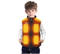 Kids Heated Gilet UK Sale Clearance 13 Heating Zones Heated Vest for Boys Girls 5 Adjustable Temperature Heated Waistcoat USB Electric Heated Body Warmer Keep Warm in Winter for Child 6-13 Years