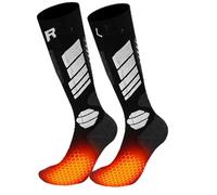 Kids Heated Socks - Boys and Girls Electric Heating Wool Knee High Skiing Socks, Upgraded 5000mAh Battery Pack & Heating Element