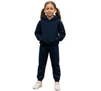 Kids Heavy Blend Plain Hoodie Jogger Full Tracksuit for Boys & Girls (13 Years, Navy)
