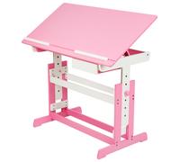 Tectake Writing Desk With Drawer - Pink