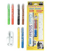 Kids Height Chart - Doodling Height Ruler Decor | Height Card Decoration in Classroom Wall Decal of the Sovereign Height Doodle