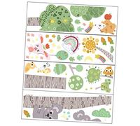 Kids Height Chart Wall Decals Self Adhesive PVC Cartoon Animal
