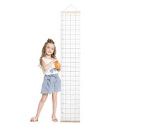Kids Height Growth Chart, Canvas Wall Ruler, Waterproof Hanging Measure, Removable & Portable, Nursery Room Decoration, Measurement Ruler, 7.87x47.24 Inches