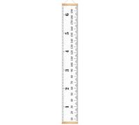 Kids Height Measurement on the Wall - Canvas Fabric, Removable Kids Measuring Chart Growth Tracker Wooden Frame Sturdy Hanging Ruler Hardware | Indoor Education Tool for Home and Room