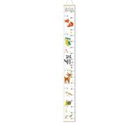 Kids Height Ruler - Growth Wall Chart, Child and t0ddler Friendly Measuring Board | Pine Canvas Design | Track Height Progress for Bedroom Nursery Playroom | Educational Home Decor Gift