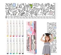 Kids Height Wall Chart,Measuring Supplies Ruler - Portable Height Growth Chart for Bedroom, Toddler -Playroom, Living -Room