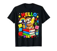 Kids Hello Pre-K Sloth Pencil Back to School Student T-Shirt