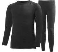 Kids' Helly Hansen LIFA Merino Wool Warmest Base Layer Set {HH-49403} - Black - JXXL (176cm/16yr)