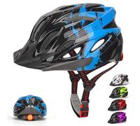 Kids Helmet, RaMokey Kids Bike Helmet With Light, Boys Girls Bike Helmet Age 3-14, Adjustable Child Helmet (50-59CM) for Bicycle Scooter Skating Cycle