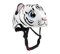 Kids Helmet - Tiger Pattern Adjustable Riding Headwear | Secure Protective Shell | 47-54cm Head Size + Internal Foam Lining | Durable PC Polymer Build - For Cycling & School Commute