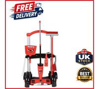 Kids Henry-Inspired Cleaning Trolley Playset Red for Ages 3+ with Accessories