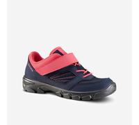 Kids’ Hiking Shoes With Rip-tab MH100 From Jr Size 7 To Adult Size 2 Blue & Pink