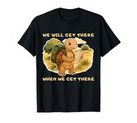 Kid's Hiking Turtle we Will get There When we get There T-Shirt