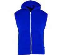 Kids Hooded Gilet Jacket Fleece Fabric No Sleeve Zipper Coat Boys Age 5-13 Year
