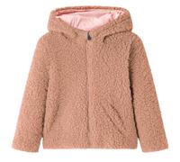 Kids' Hooded Jacket Teddy Faux Fur Light Cognac 92
