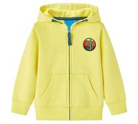 Kids' Hooded Sweatshirt Children Kids Pullover Hoodie with Zip Light Yellow vida