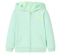 Kids' Hooded Sweatshirt with Zip Bright Green 116