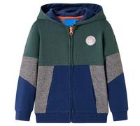 Kids' Hooded Sweatshirt with Zip Dark Green 92