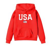 Kids Hoodie Child Sweatshirt Boys Plain Breathable, Lightweight Regular Fit Activewear Gaming Hoody for Age 7-13 Years Watermelon Red