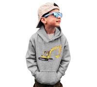 Kids Hoodie Child Sweatshirt PE School Sweat Long Sleeve Top Casual Hoody Sportswear Age 7-13 Years Grey