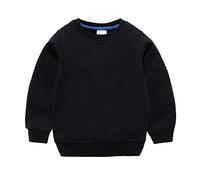 Kids Hoodie Child Sweatshirt Sports Casual Wear Hoody Sportswear PE School Warm Coats for Spring Summer Walking Black